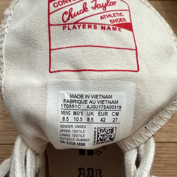 CONVERSE Chuck 70 Dark Root High Top Shoes - Unisex 8.5 men’s 10.5 women’s - Picture 5 of 7